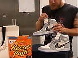 jake paul dior shoes|Jake Paul eats cereal out of $20,000 Dior X Air Jordan sneakers.